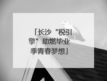 长沙“税引擎”助燃毕业季青春梦想