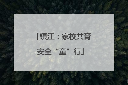 镇江：家校共育 安全“童”行