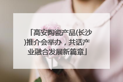 高安陶瓷产品(长沙)推介会举办，共话产业融合发展新篇章