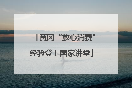 黄冈“放心消费”经验登上国家讲堂