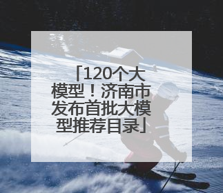 120个大模型！济南市发布首批大模型推荐目录