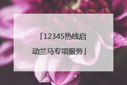 12345热线启动兰马专项服务