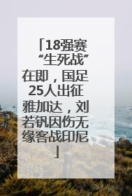 18强赛“生死战”在即，国足25人出征雅加达，刘若钒因伤无缘客战印尼