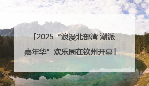 2025“浪漫北部湾 潮派嘉年华”欢乐周在钦州开幕