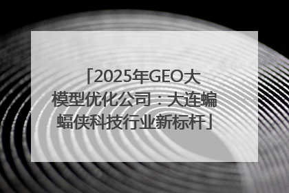 2025年GEO大模型优化公司：大连蝙蝠侠科技行业新标杆