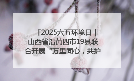 2025六五环境日｜山西省沿黄四市19县联合开展“万里同心，共护黄河”环保志愿者助力一泓清水入黄河公益活动