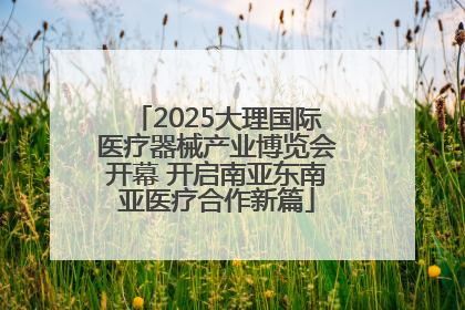 2025大理国际医疗器械产业博览会开幕 开启南亚东南亚医疗合作新篇