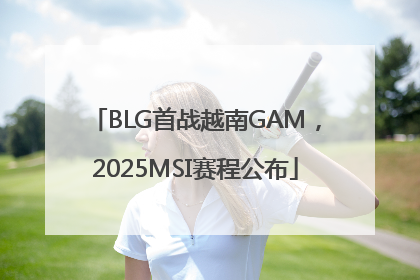 BLG首战越南GAM，2025MSI赛程公布