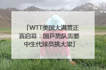 WTT美国大满贯正赛启幕：国乒男队需要中生代球员挑大梁
